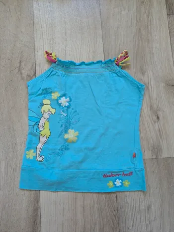 Débardeur bleu fée clochette Disney 3 ans