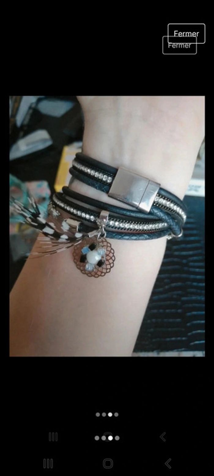 Montre strass à enrouler autour du poignet - photo numéro 3