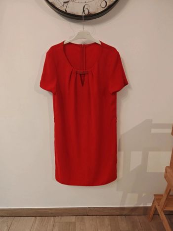 Robe rouge fluide chic