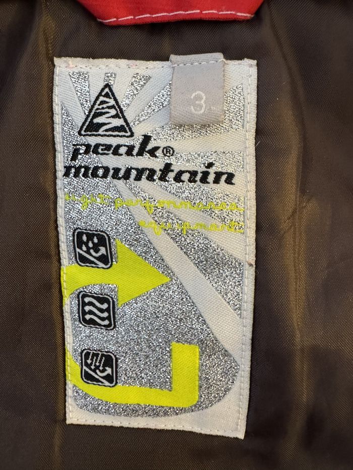 Blouson de ski fille rouge et rose Peak Mountain - photo numéro 4