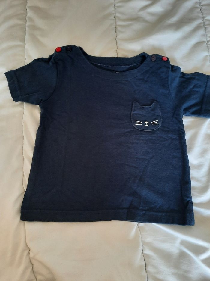 Tee-shirt bleu marine Bouchara 23M
