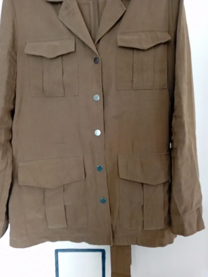 Veste Camaïeu kaki taille L - photo numéro 3