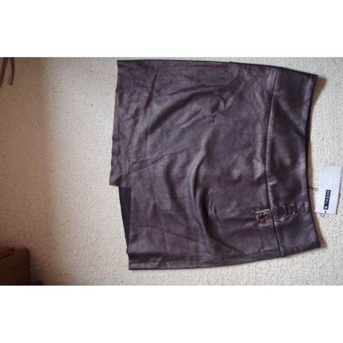 BREAL - Jupe effet cuir Chocolat T42 - photo numéro 5