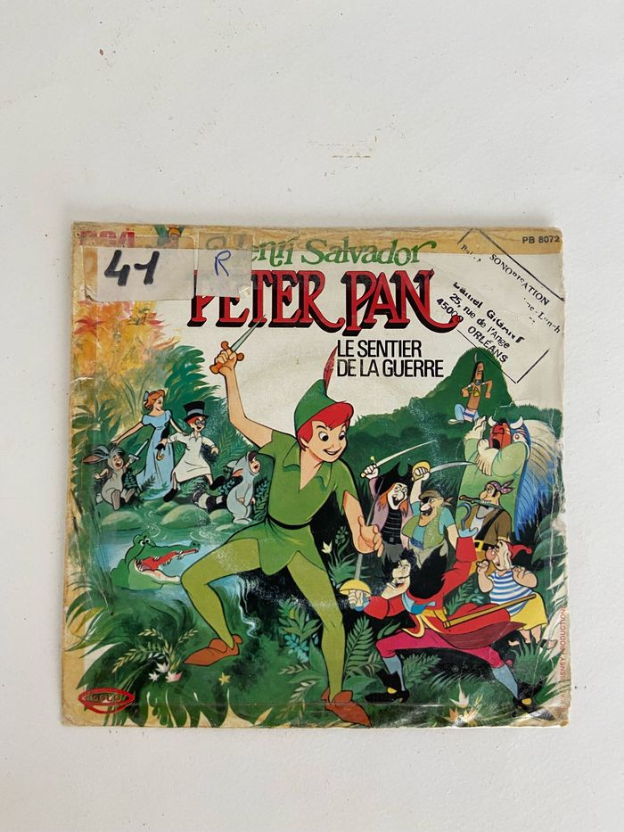 Disque 45 tours Disney peter pan - photo numéro 2