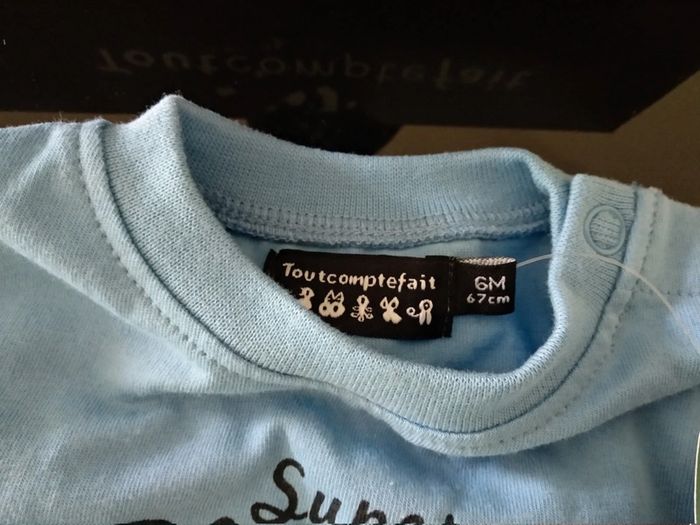 T-shirt + chaussures bebe 6/9 mois - photo numéro 2