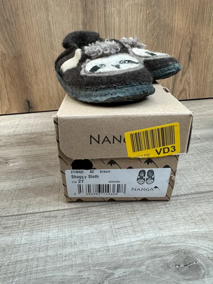 Chaussons Pantoufles ours Nanga 27 marron - photo numéro 5
