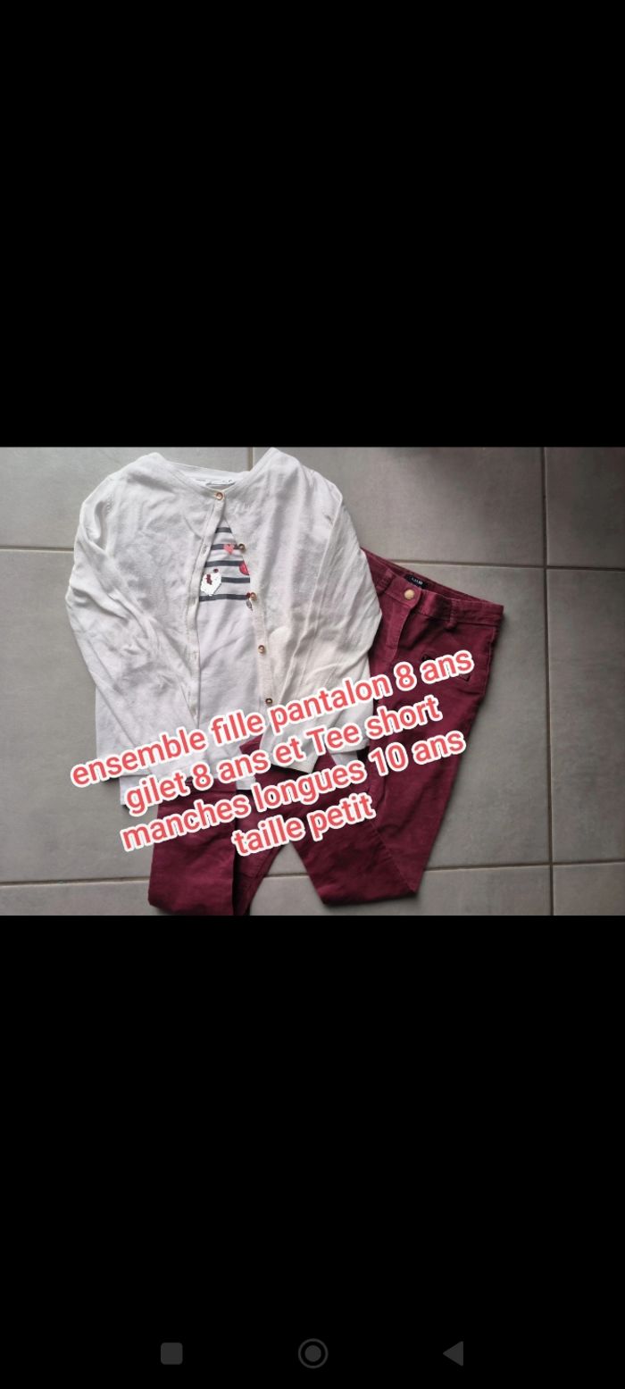 Ensemble fille 8 ans