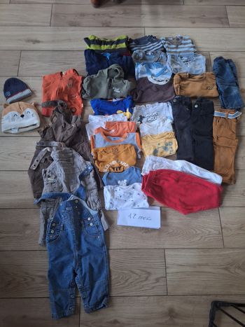 Lot vêtements 12 mois garçon 