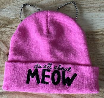 Bonnet Clair’s Rose orné de sequins et Brodé Clair’s taille unique