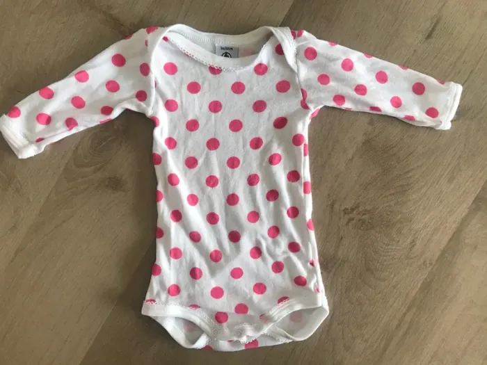 Lot de 2 bodies manches longues Petit Bateau 3 mois - photo numéro 6
