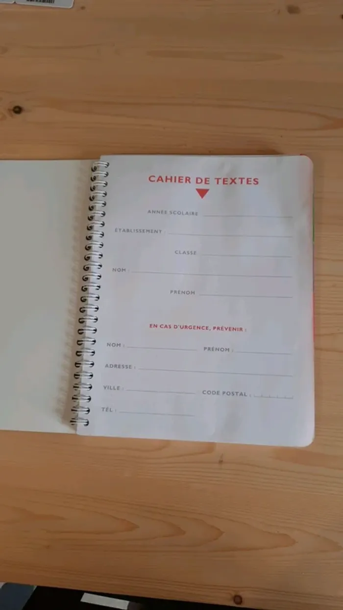 Cahier de texte clairefontaine - photo numéro 2