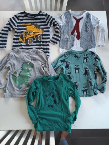 Lot de 5 tee-shirt manches longues