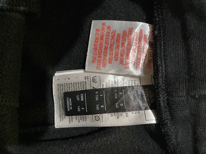 Bas jogging noir et bleu marine adidas taille 9/10ans enfants - photo numéro 5