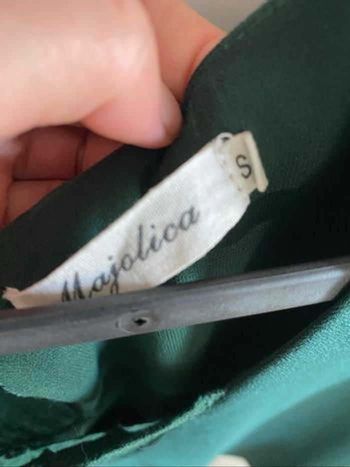 Robe verte à dentelle - photo numéro 4