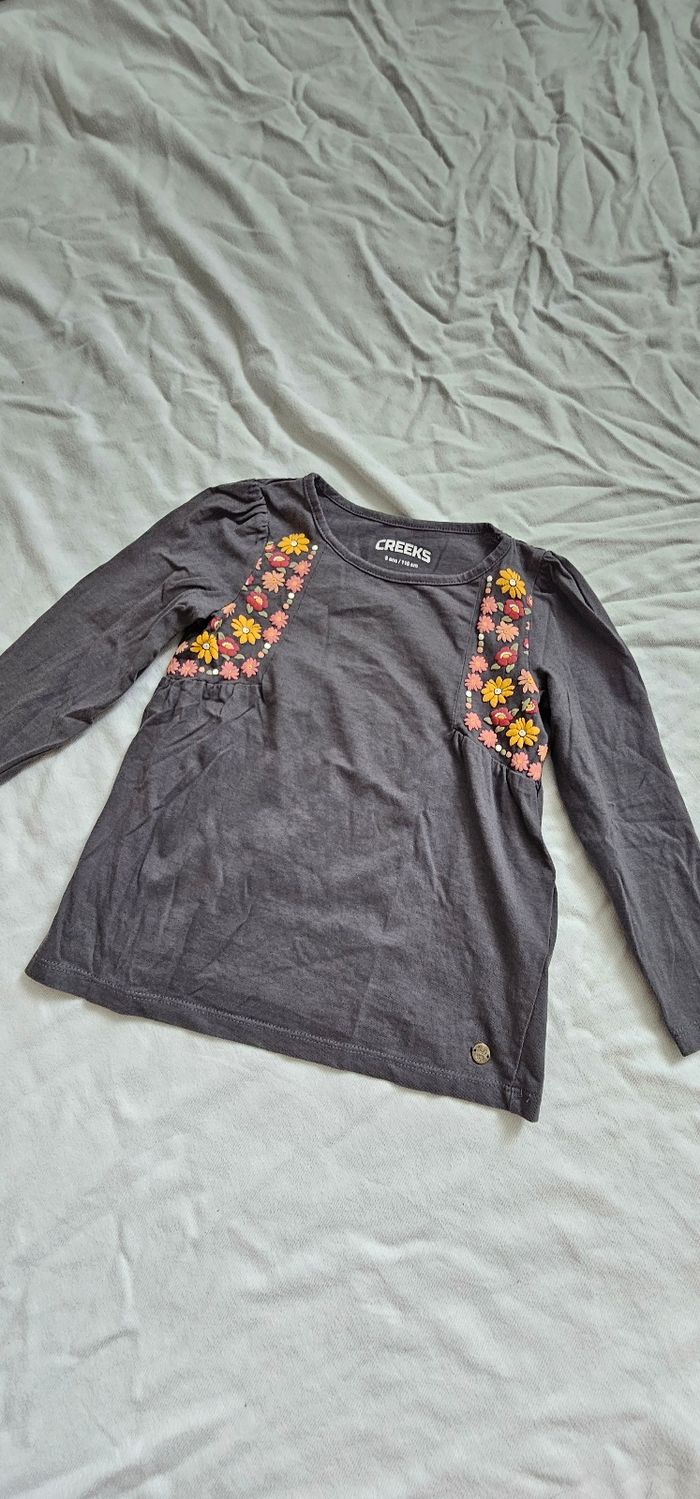 T-shirt manches longues fille Taille 5 ans - photo numéro 2