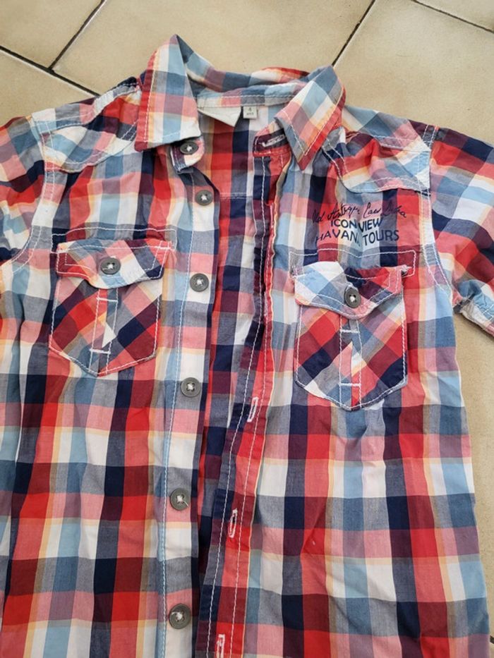 Chemise manche courte garçon 4 ans - photo numéro 2