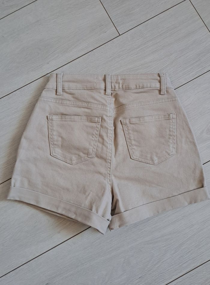Short en jean beige - photo numéro 2