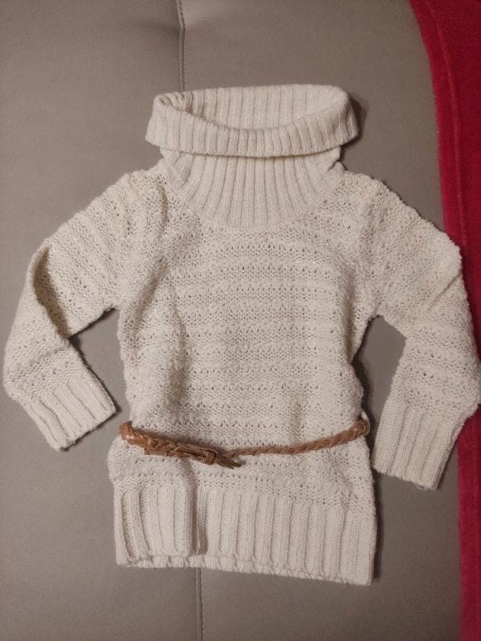 Pull long avec ceinture