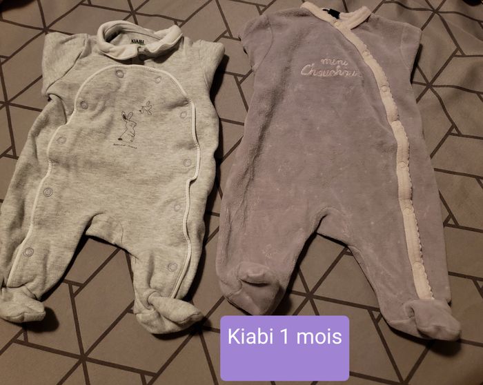 2 pyjamas hiver 1 mois