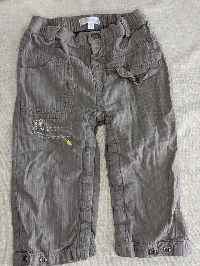 Pantalon gris garçon 12 mois - photo numéro 2