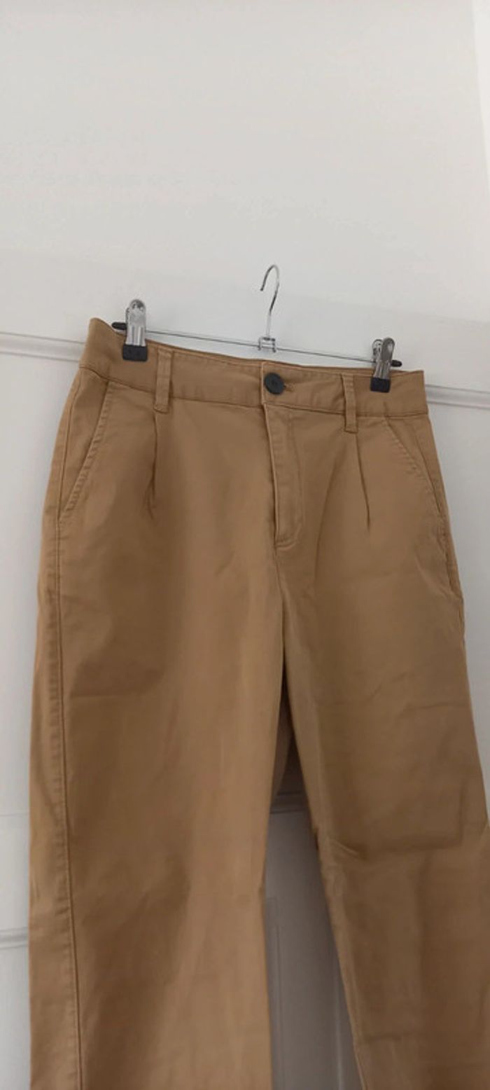 Pantalon droit beige bershka 38 - photo numéro 3