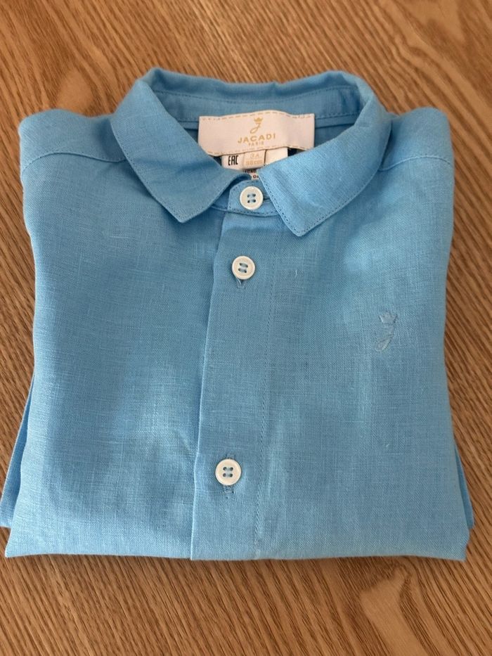 Belle chemise bleu Jacadi Paris taille 3 ans - photo numéro 4