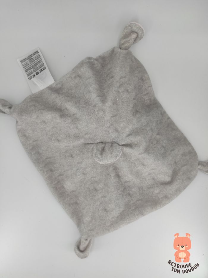 Doudou Plat Chat rose gris Mots d'enfants - photo numéro 3