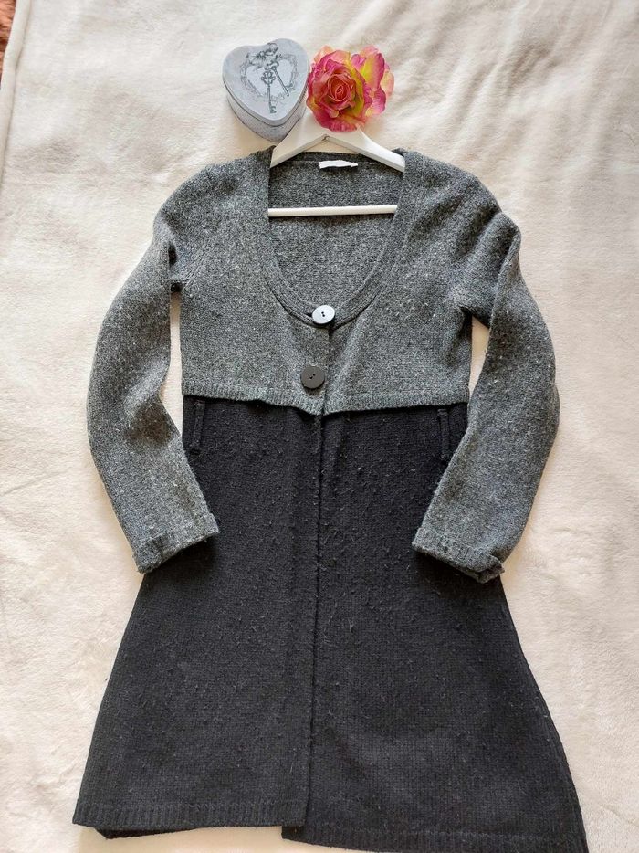 Gilet long original manches longues taille 36