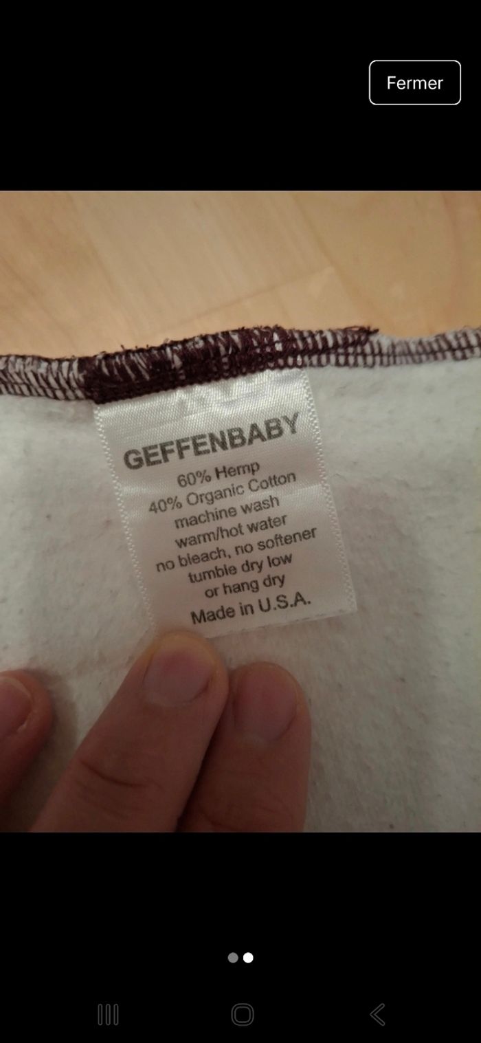 Lot de 3 inserts couches lavables Geffenbaby - photo numéro 2