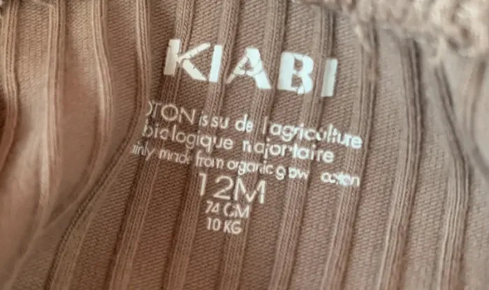 Legging côtelé beige Kiabi – 12 mois - photo numéro 3