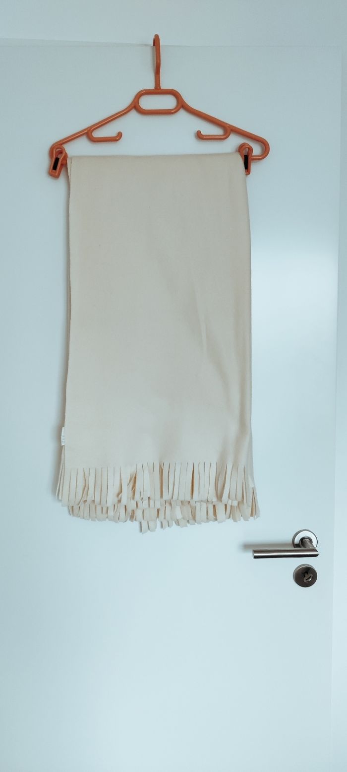 Poncho femme beige polyester