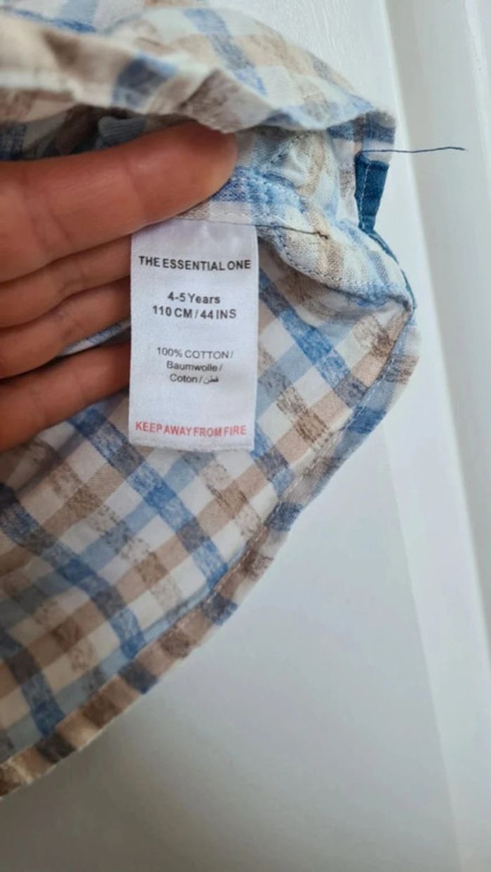 Chemise d'été manches courtes garçons 4-5 ans - photo numéro 7