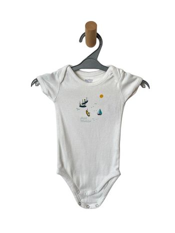 Body manches courtes blanc “Petit matelot” - Bout'chou 6 mois (67cm)
