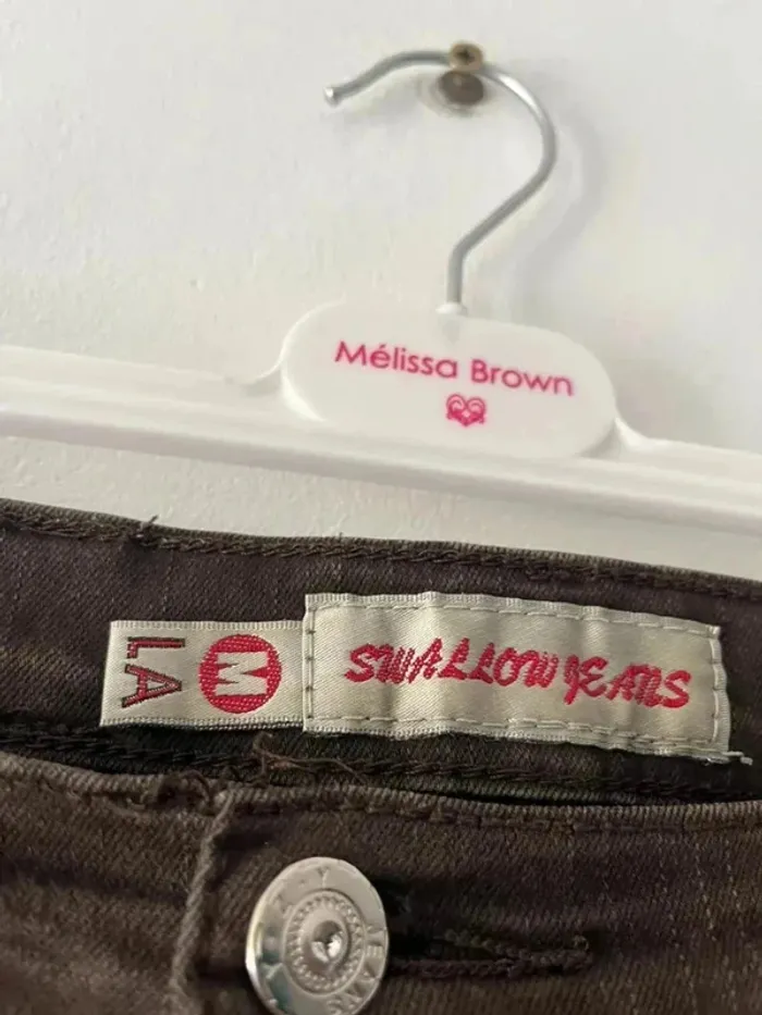 Pantalon jeans Marron - Taille M - photo numéro 4