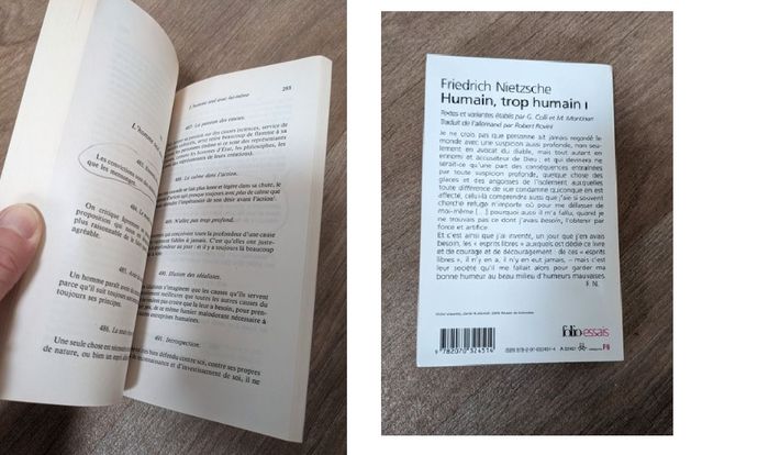 Livre Friedrich Nietzsche Humain, trop humain - photo numéro 2