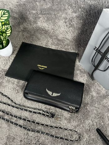 Sac à main zadig&voltaire en cuir noir 