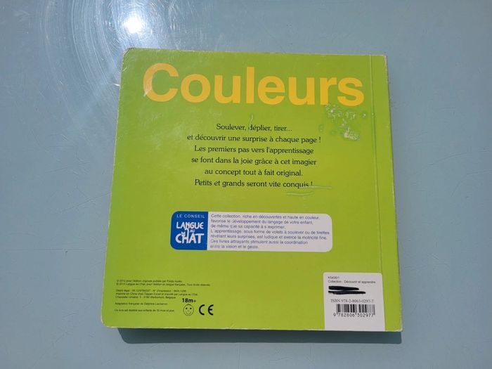 Livre animé de volets et tirettes 🌸 Couleurs 🎨 Mes premiers pas vers l'apprentissage - photo numéro 9