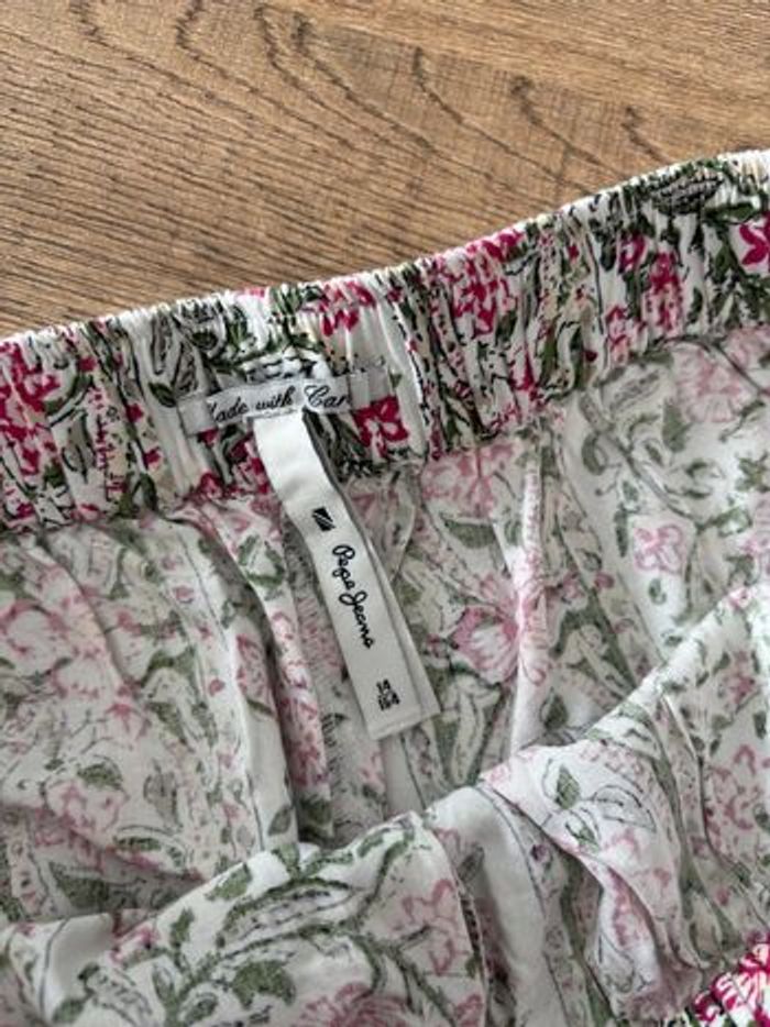 ort Pépé Jeans blanc à motifs - Taille 14 ans (équivalent XXS/XS) - Neuf - photo numéro 2