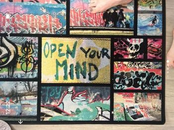 Tapis Street Art / Graffiti 200 x 300 cm