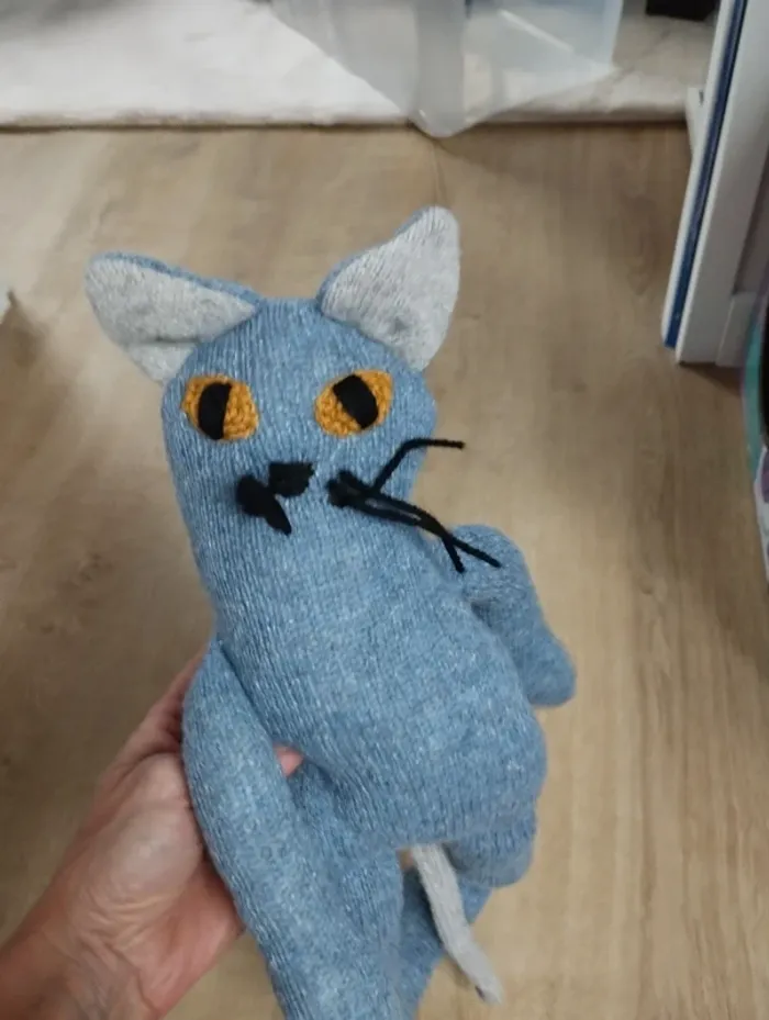 Peluche chat plus de poils - photo numéro 2