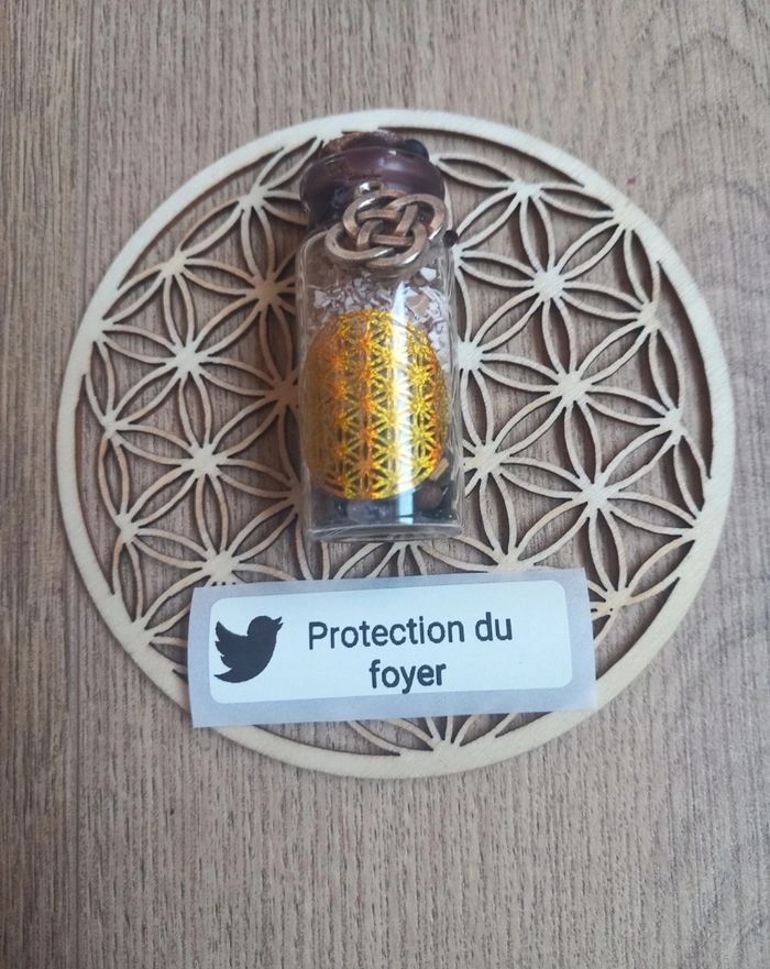 Fiole spell jar protection du foyer
