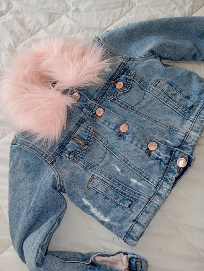 Veste jeans avec ou sans foururre - photo numéro 12