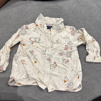 Chemise bébé à fleurs