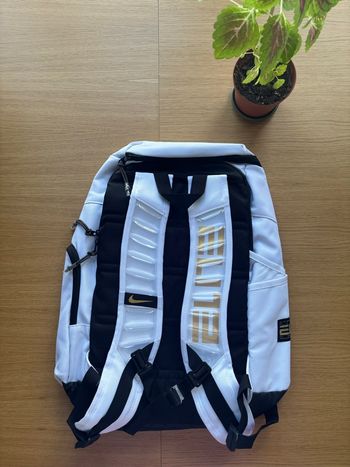 Sac de sport  Élite Nike Blanc Noir et Doré