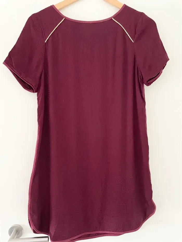 Robe bordeaux Sezane taille S