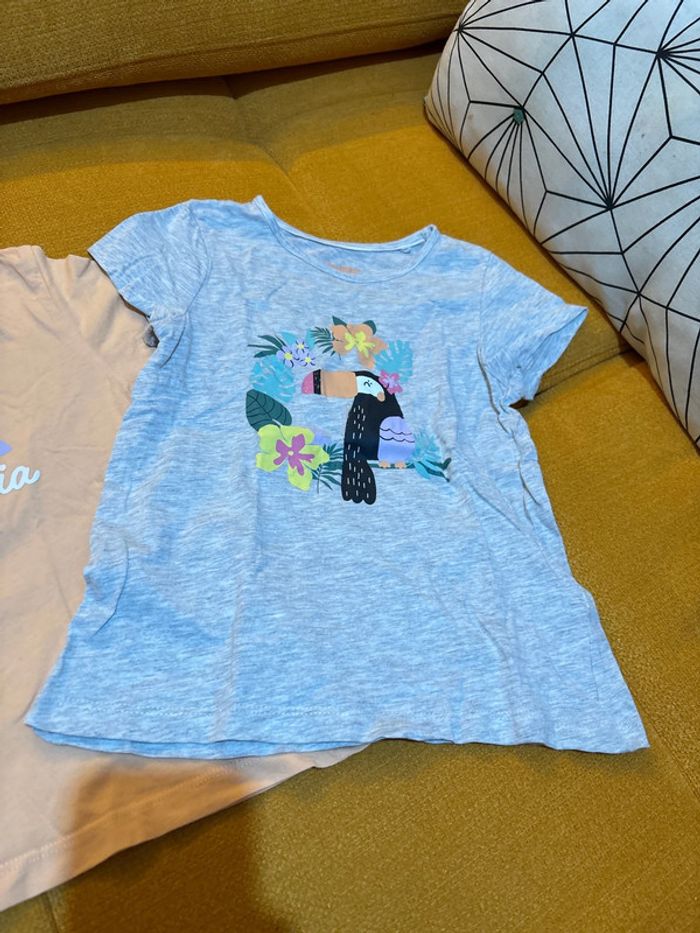 Lot 2 tee shirts pyjamas 5 ans - photo numéro 3