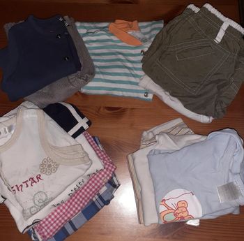 Lot 15 vêtements légers garçon 12 mois