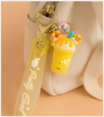 Porte clés glace Mickey jaune