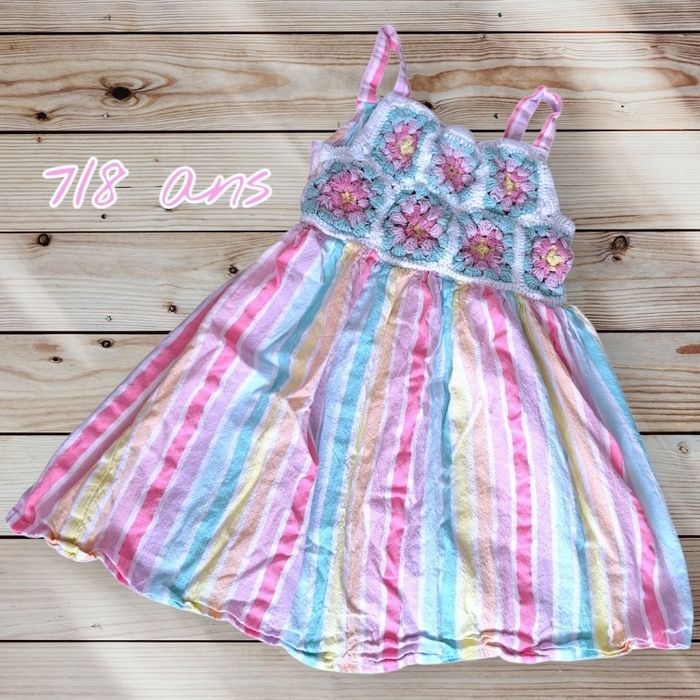 🌟💗 Jolie robe pastel estivale Primark – 7/8 ans 💗🌟 - photo numéro 1