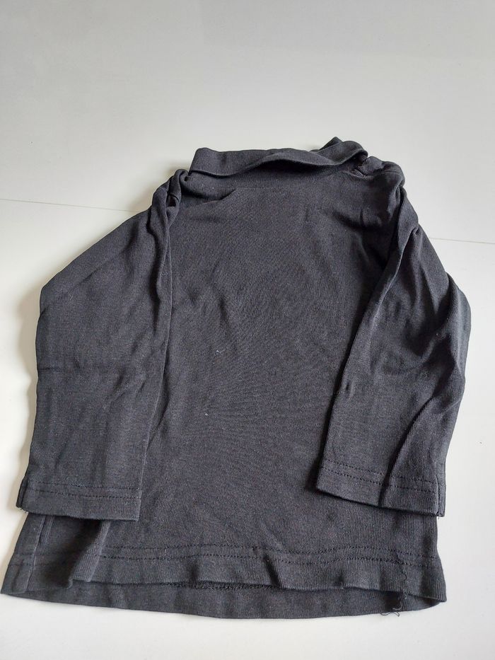 T shirt manche longue col roulé